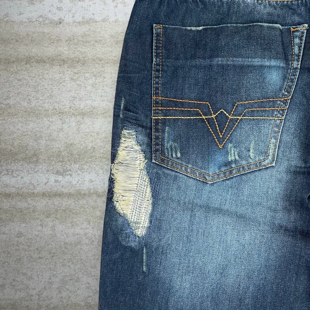 Vintage Y2K Black Brand Jeans 34x32 Relaxed Fit Dark Wash Denim - Picture 5 of 5